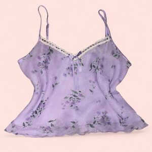 Cottage Core Purple Tank Top